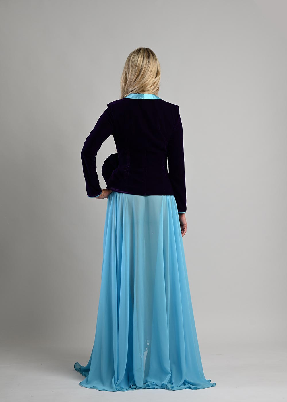 Chiffon Maxi Skirt with Slit
